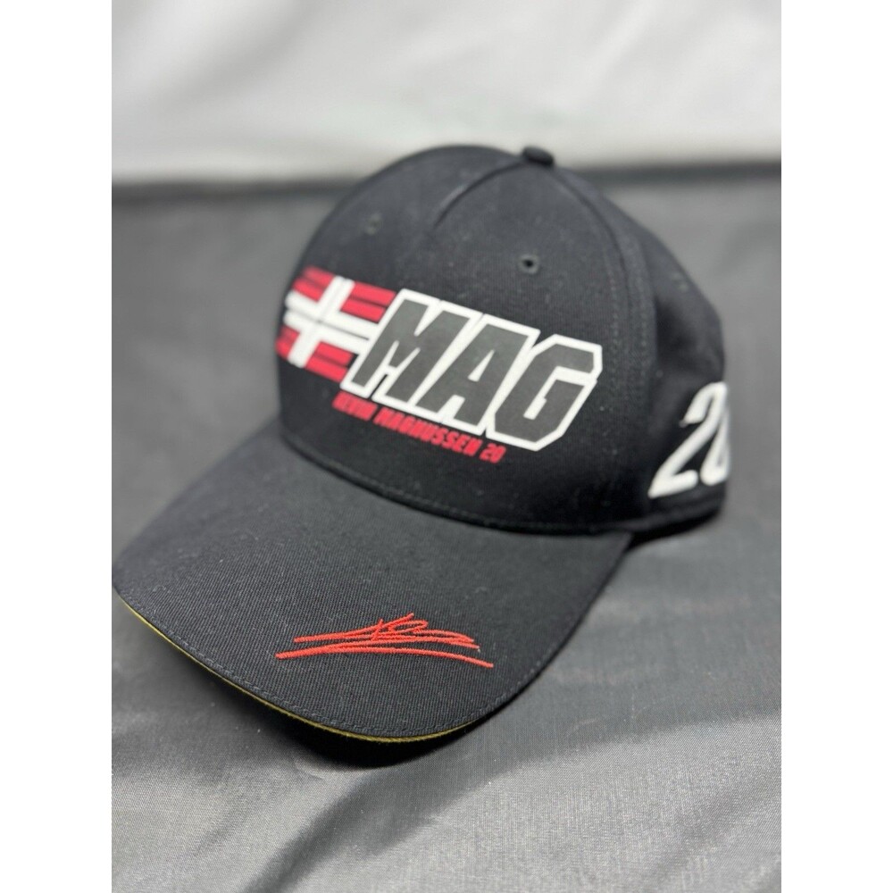 Haas F1 Team Official Kevin Magnussen 20 Baseball Cap Hat Black Rich Energy